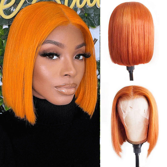 Colored Bob 13x4 Lace Front Human Hair Wigs