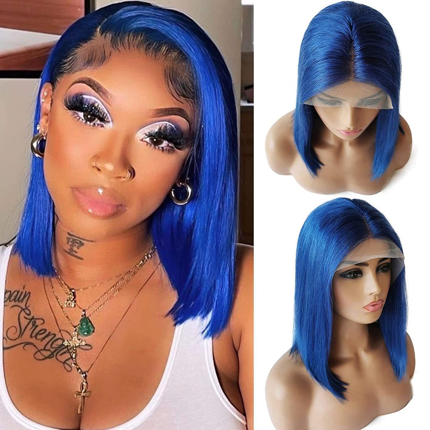 Colored Bob 13x4 Lace Front Human Hair Wigs