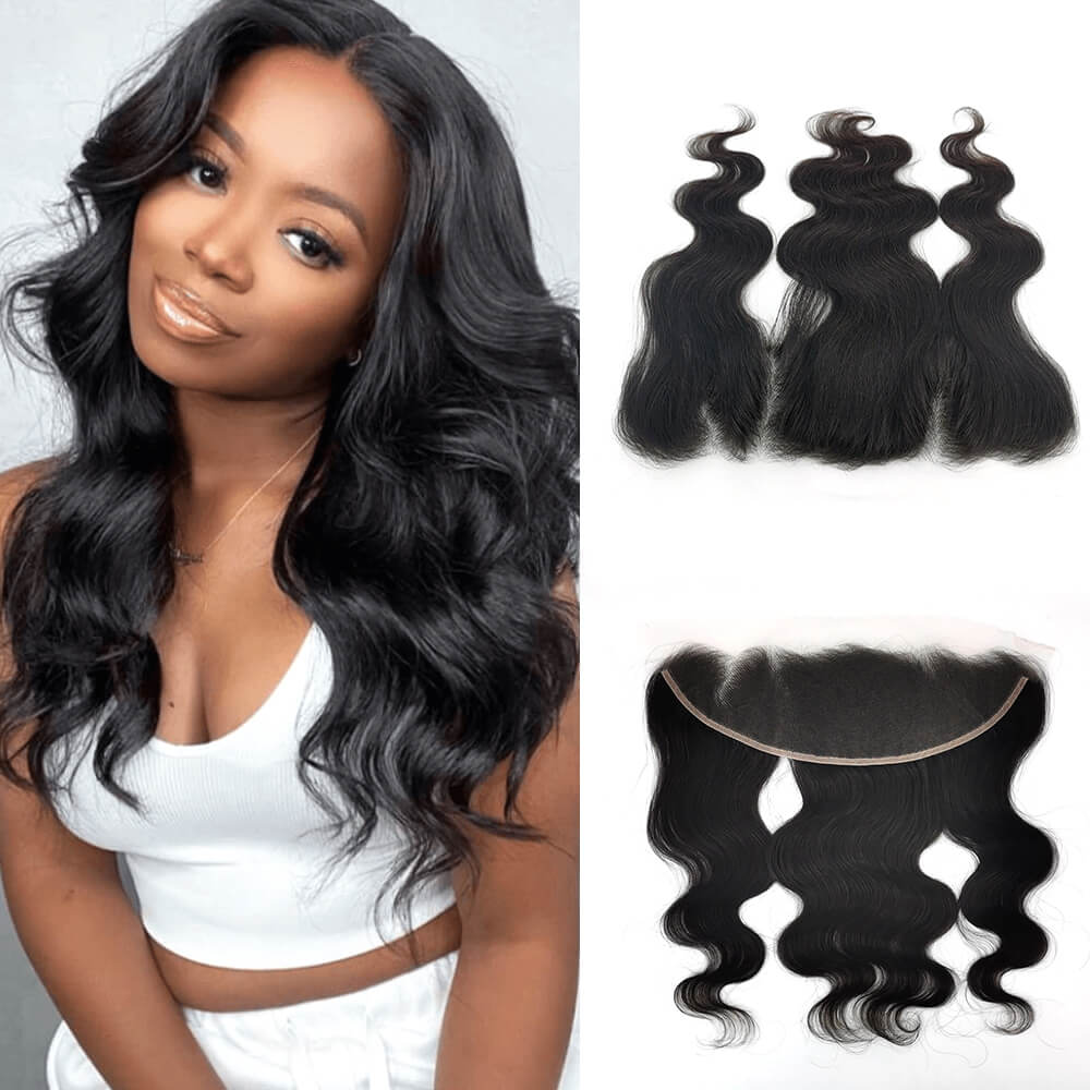 13x4 HD lace frontal with virgin human hair