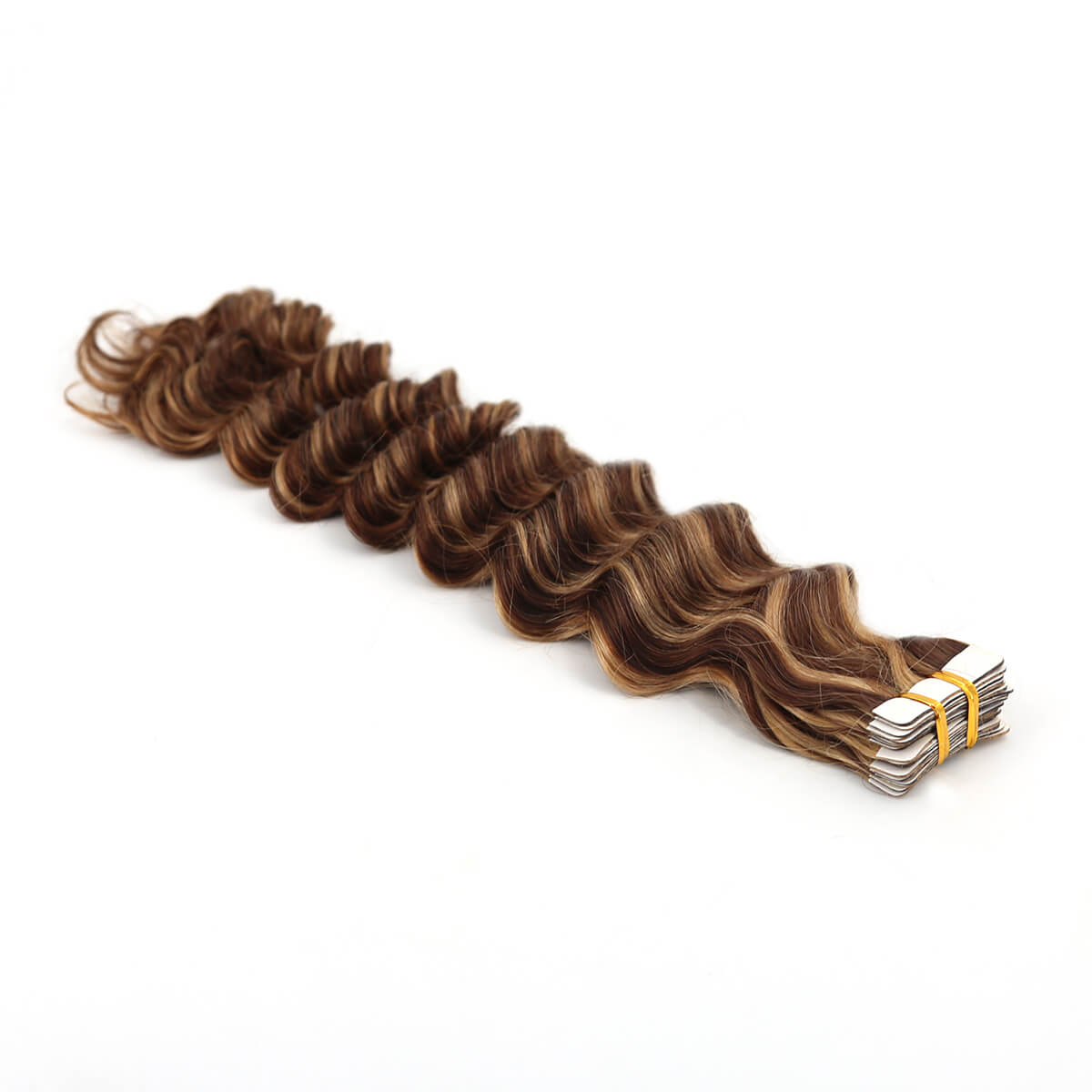 4 27 deep wavy human hair tape in extension