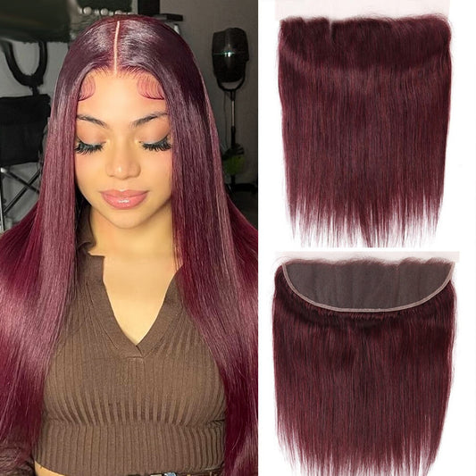 99J straight human hair lace frontal