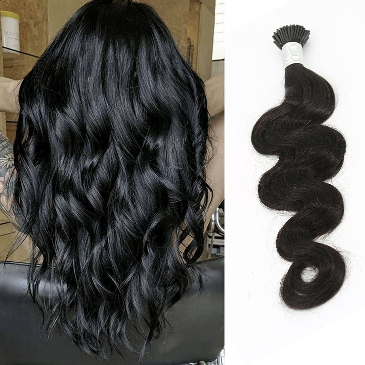 Human Hair I Tip Hair Extension 12-30inch 100g/set