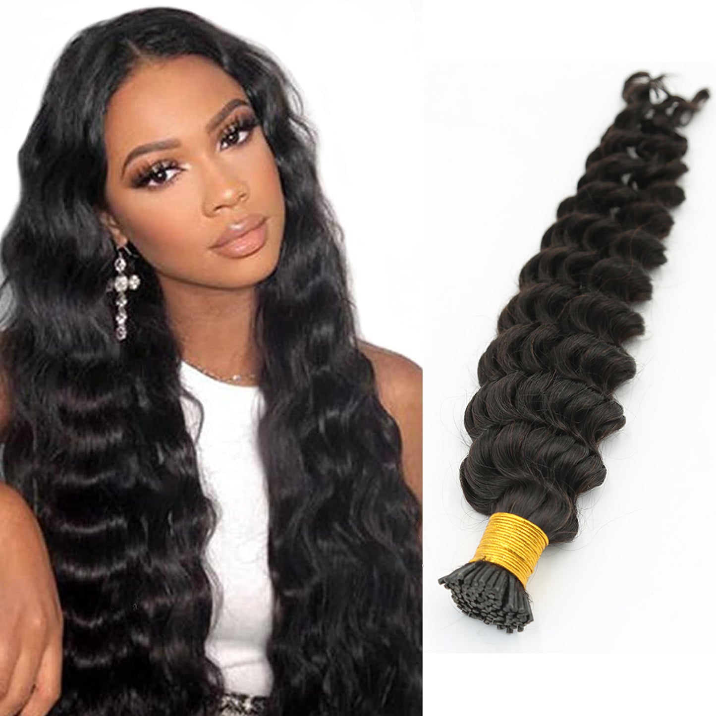 Human Hair I Tip Hair Extension 12-30inch 100g/set