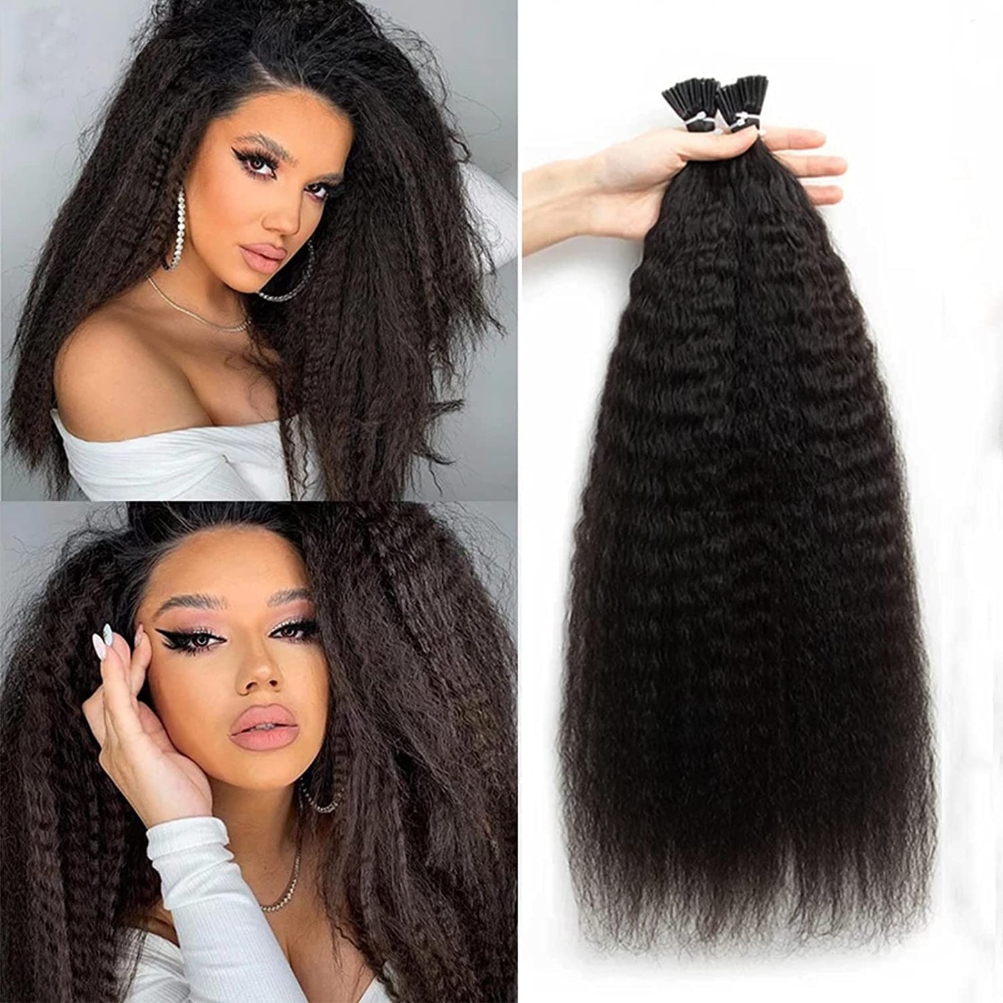 Human Hair I Tip Hair Extension 12-30inch 100g/set