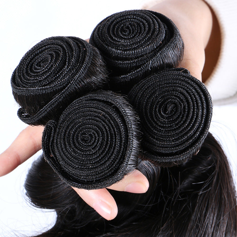 Black hair weave bundles