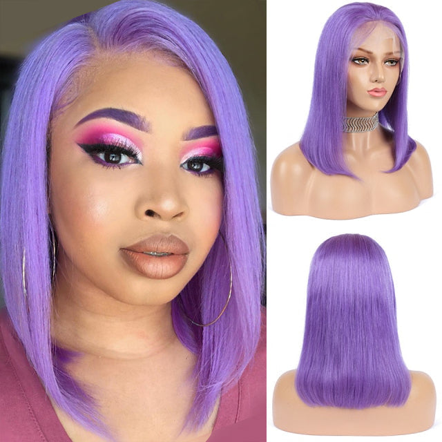 Colored Bob 13x4 Lace Front Human Hair Wigs