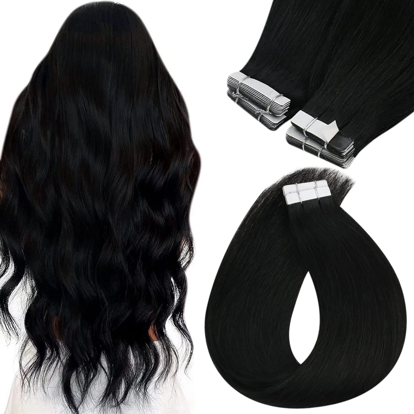 black tape in hair
