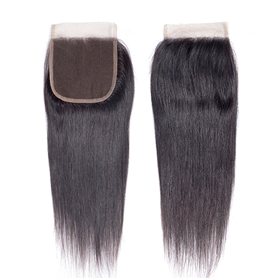 black human hair lace closure