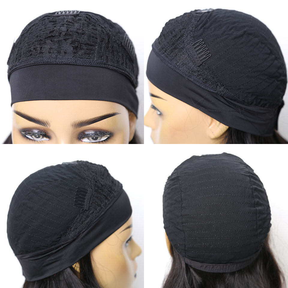 headband wig cap construction