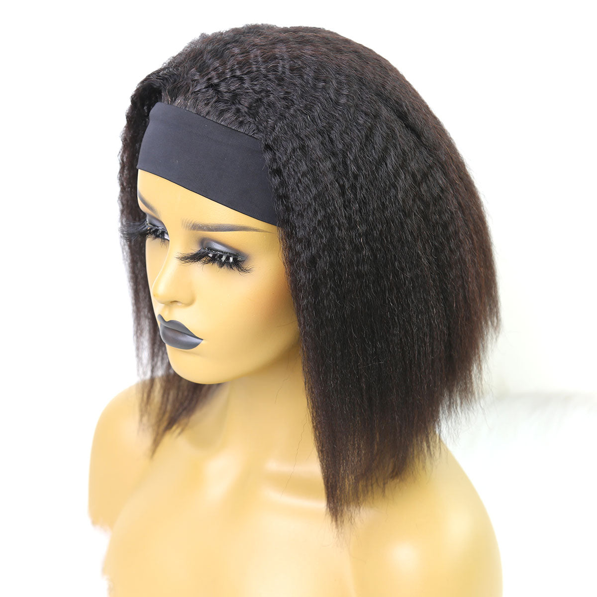 Detailed Kinky Headband Wig Design for Your Screen Detailed Kinky Headband Wig Design for Your Screen