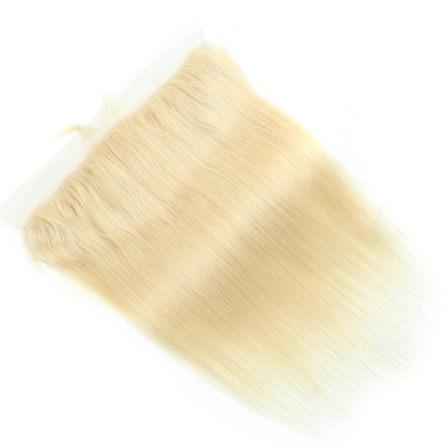 Blonde human hair lace frontal
