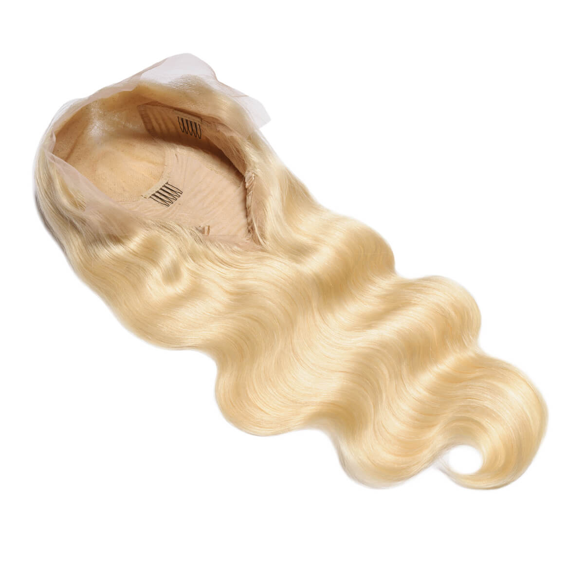 Body Wavy Blonde Wig Human Hair Lace Front Wig