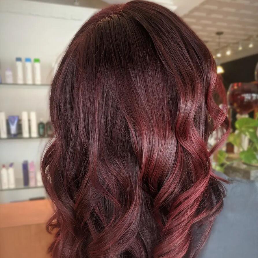 burgundy hair body wave