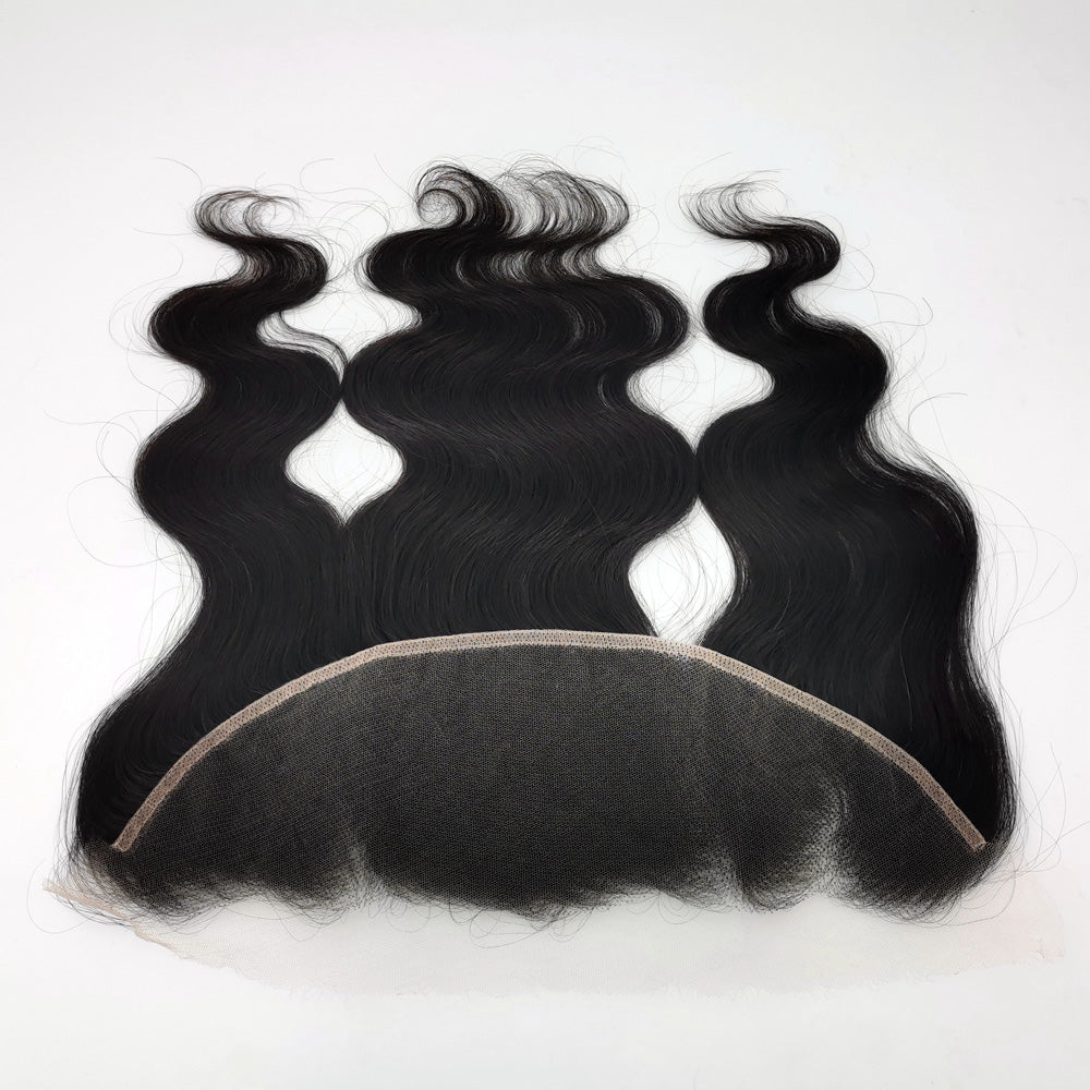 Body wave virgin human hair 13x4 lace frontal