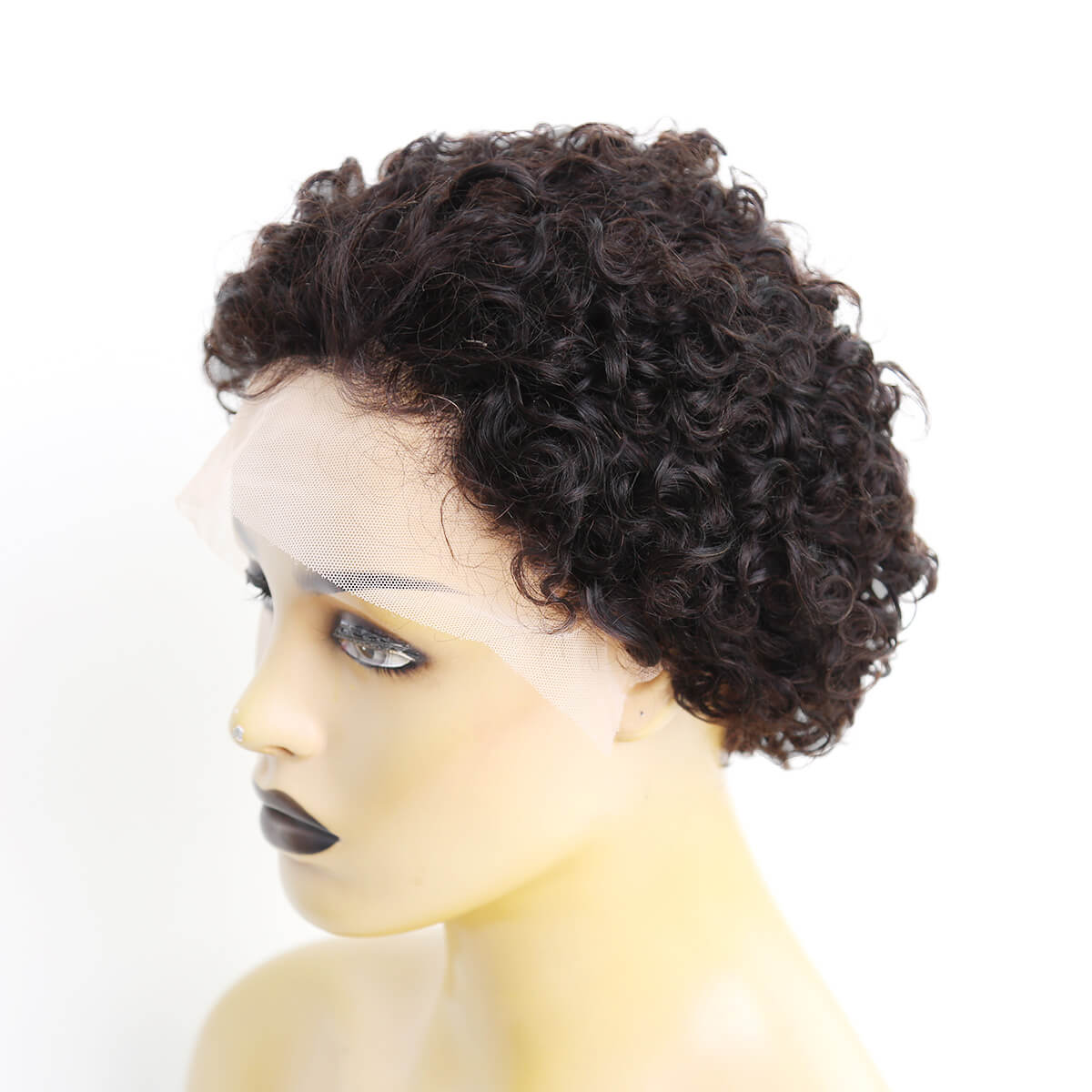 Pixie Curly Wig Human Hair