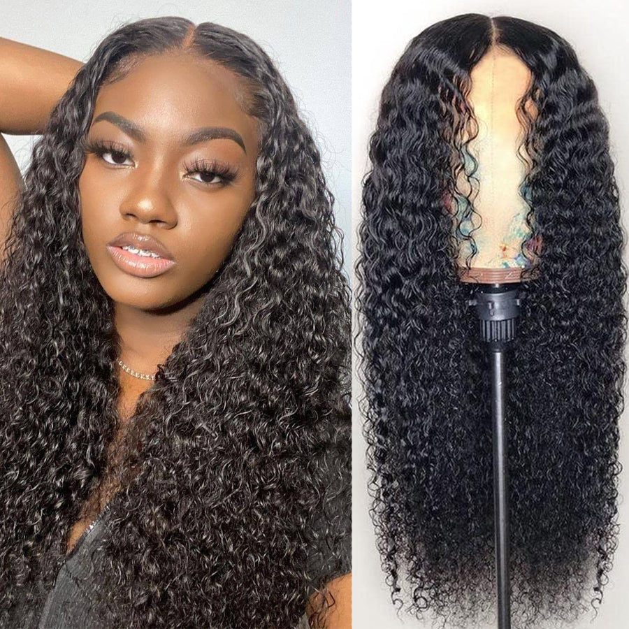 long curly lace front wigs