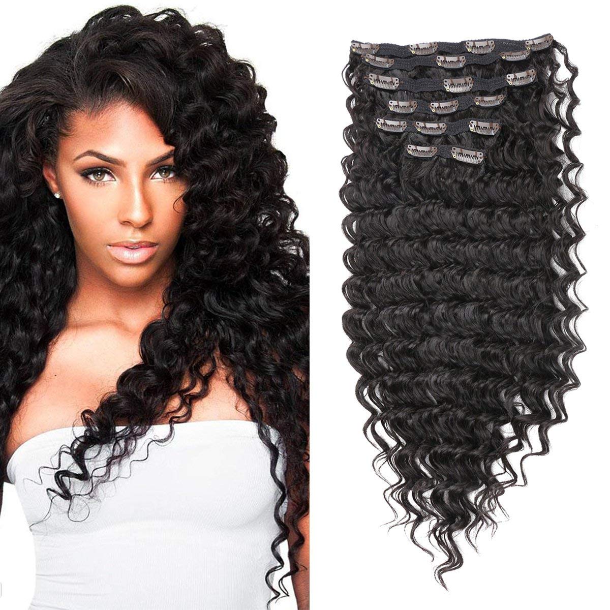 Clip in Hair Extensions 120g 7pcs Remy Human Hair Extensions