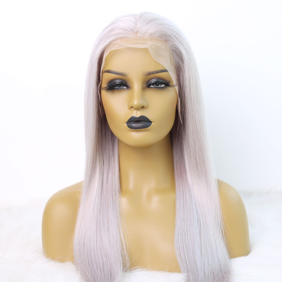 13x6 Gray human hair lace wig