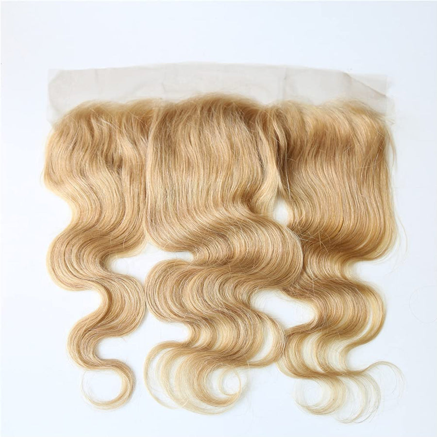 honey blonde human hair lace frontal