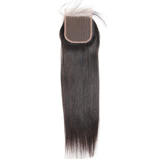 Silky Straight Human Hair 4x4 Lace Closure