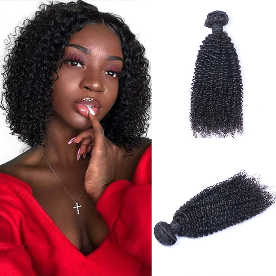 kinky curly human hair bundle