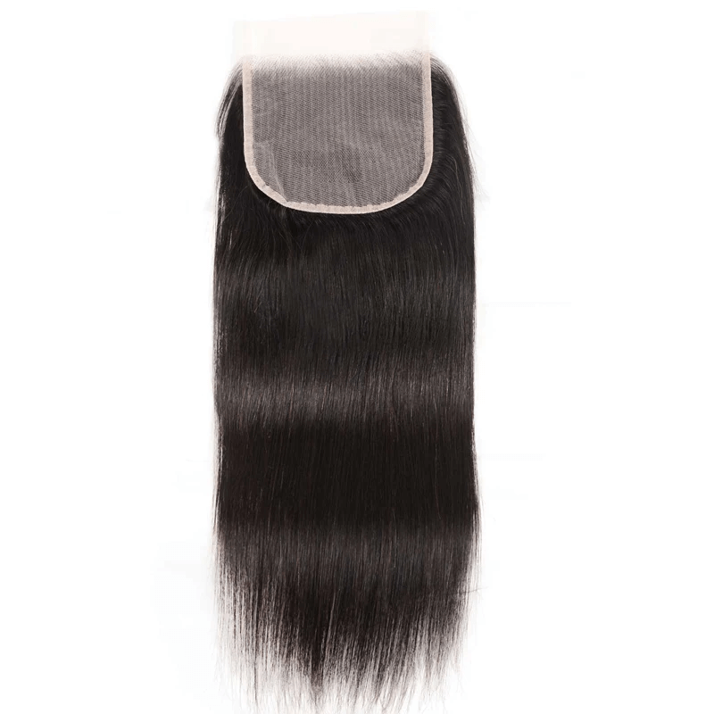 5x5 HD lace closure with straight human hair