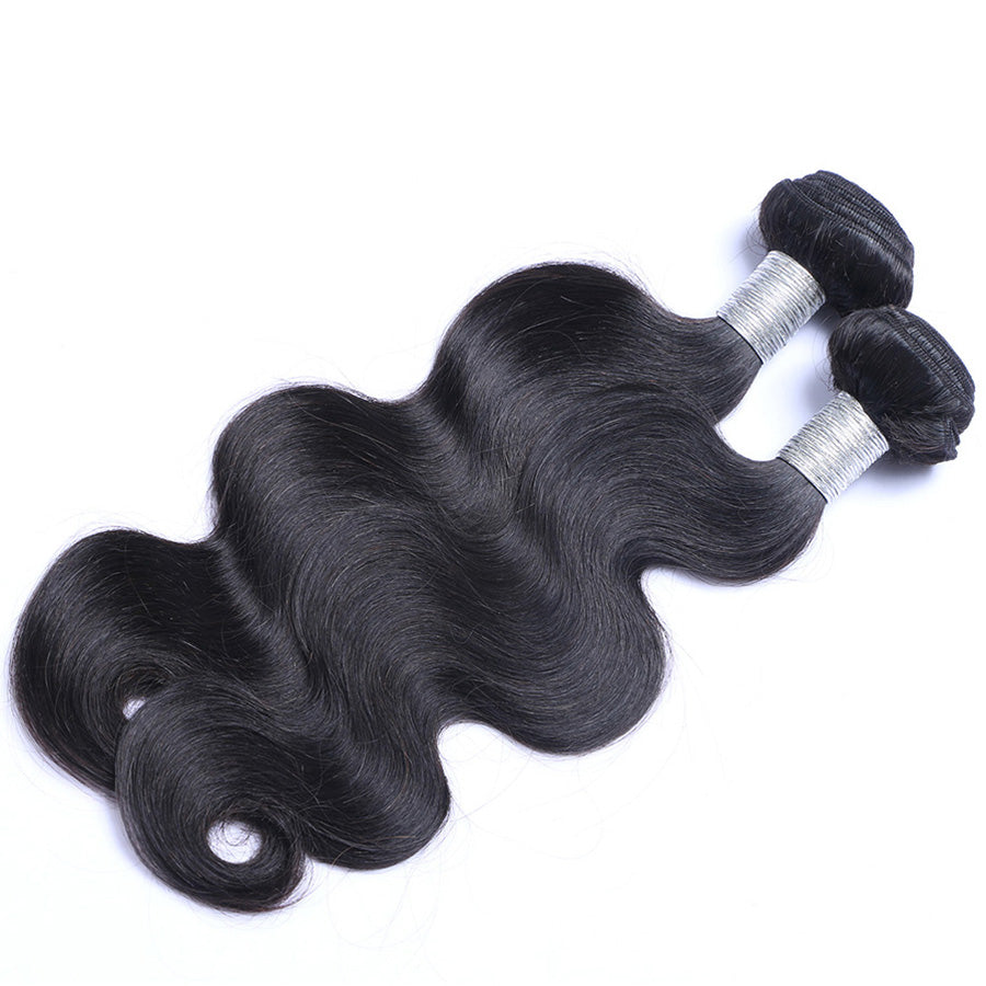 Brazilian Hair Weave Body Wave Weft Human Hair Nautral Black Bundles 2pcs/lot