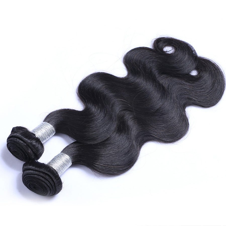 Human hair body wave bundles