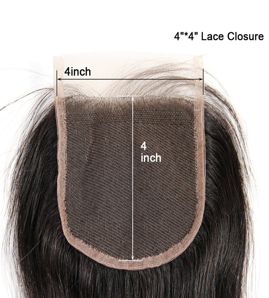 4x4 lace closure human hair