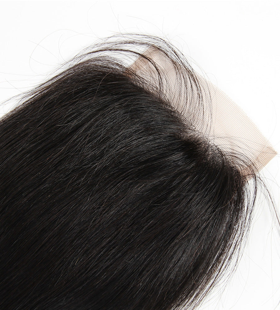 black human hair lace closure