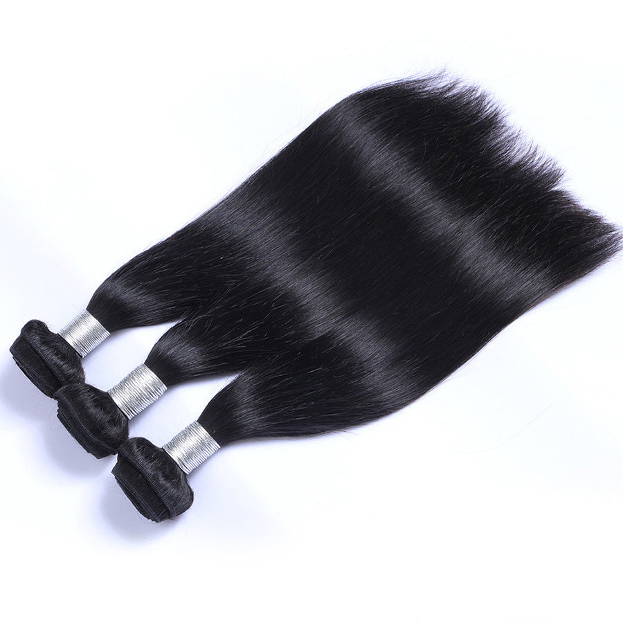 Straight hair bundle weaves