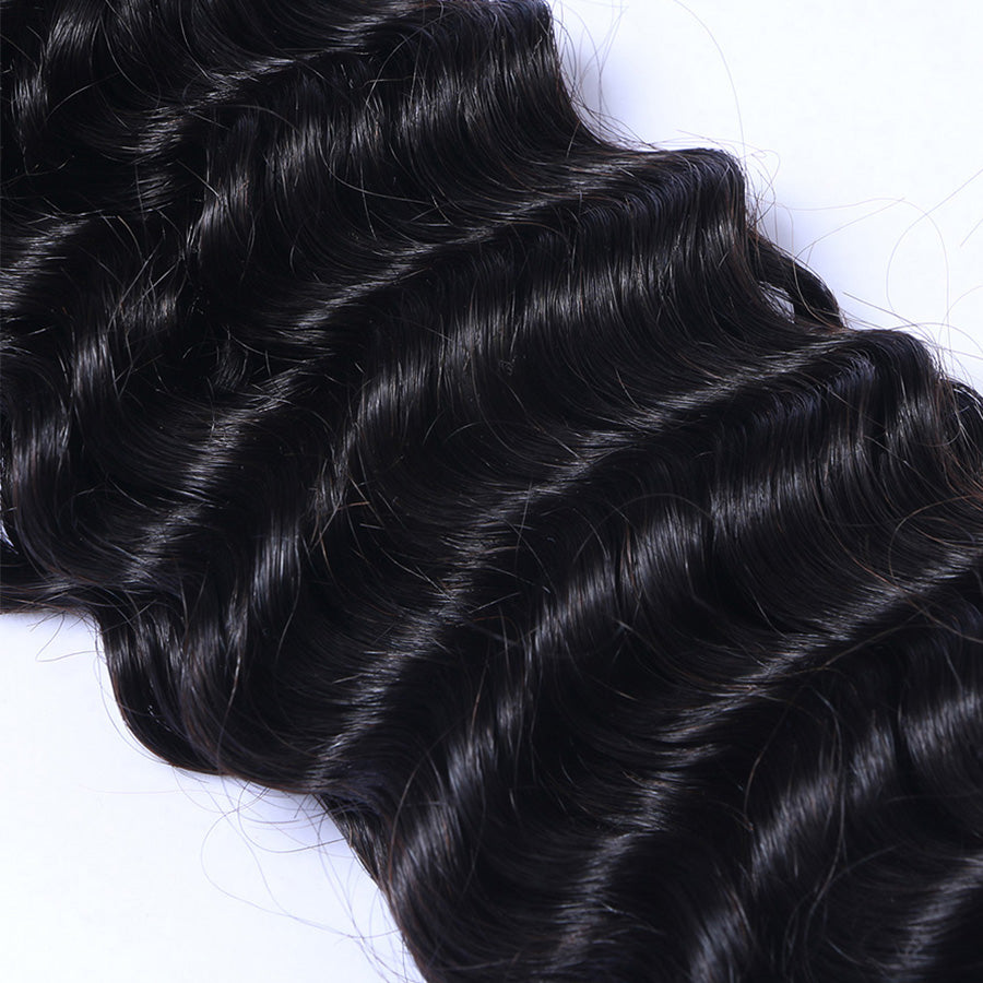 Black deep wave hair