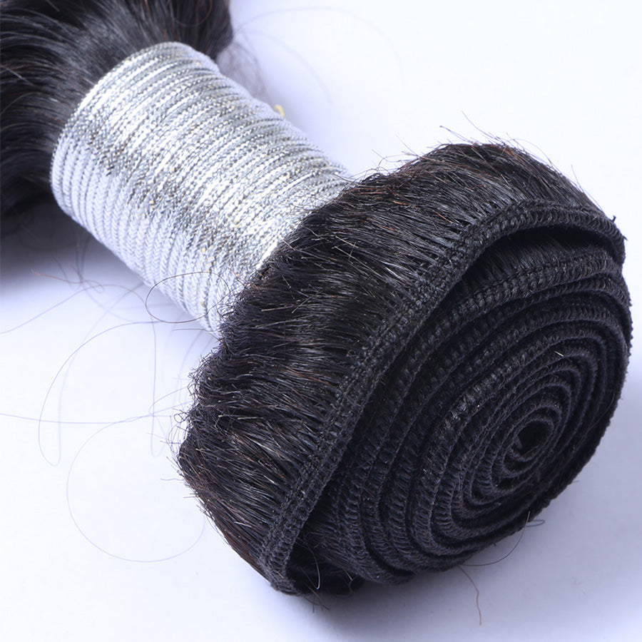 Black hair weave bundle
