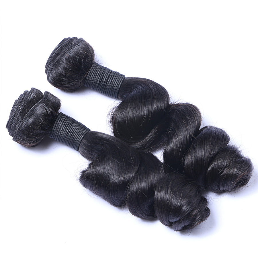 Human Hair Weave Bundles Loose Wave Hair Weft 2pcs/lot