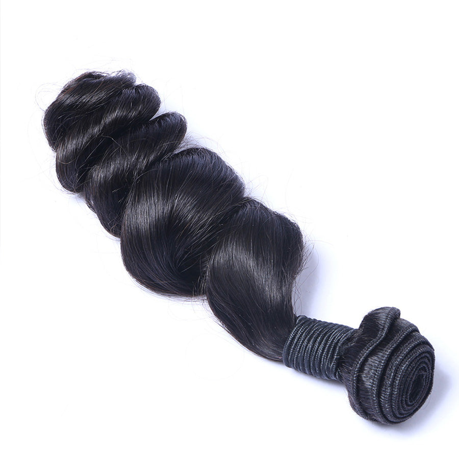 Virgin Brazilian Human Hair Weave Loose Wave Human Hair Weft 1 Bundle