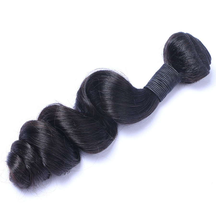 Virgin Brazilian Human Hair Weave Loose Wave Human Hair Weft 1 Bundle