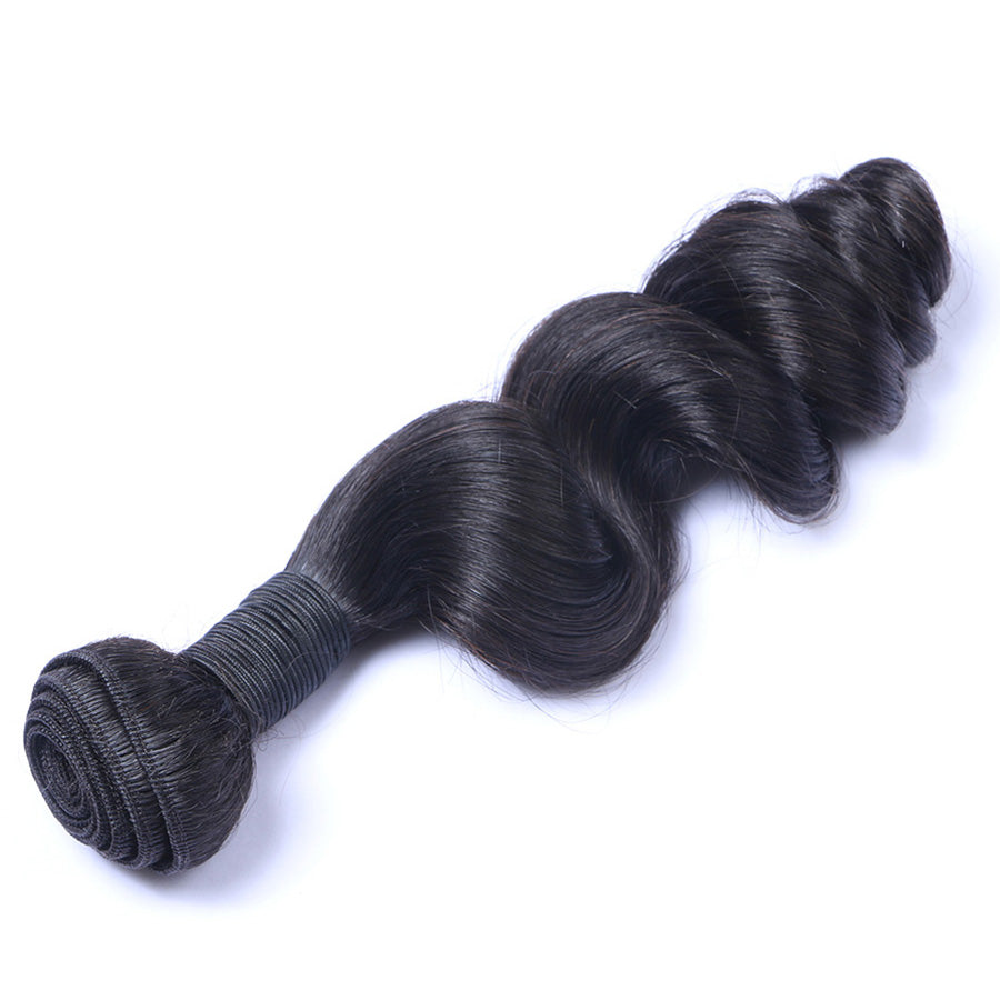 Virgin Brazilian Human Hair Weave Loose Wave Human Hair Weft 1 Bundle