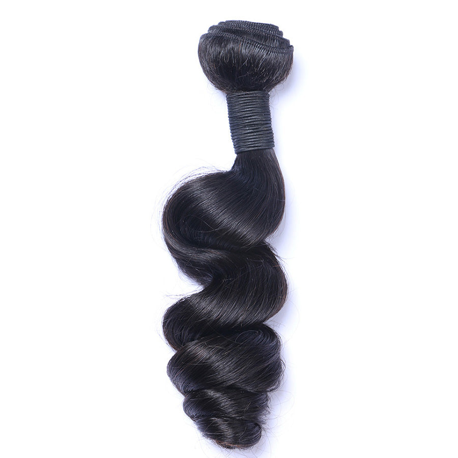 Virgin Brazilian Human Hair Weave Loose Wave Human Hair Weft 1 Bundle