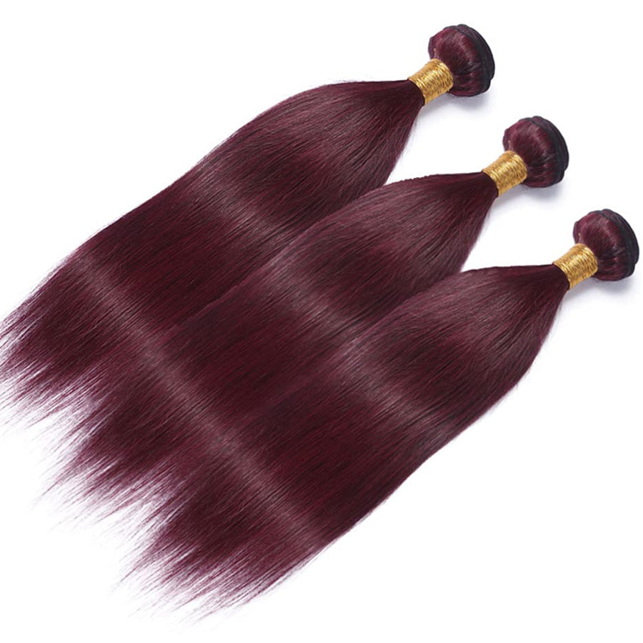 3 bundles of high quality 99j human hair weft bundle