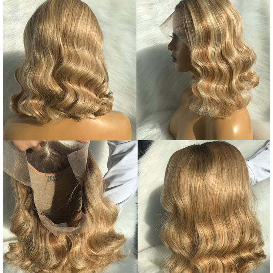 different angles of boby wave bob wig