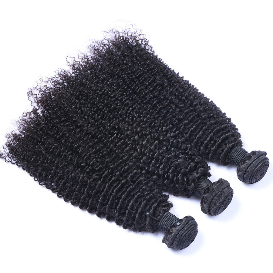 Bundles Hair Weft Extension Kinky Curly Human Hair Weave 3pcs/lot