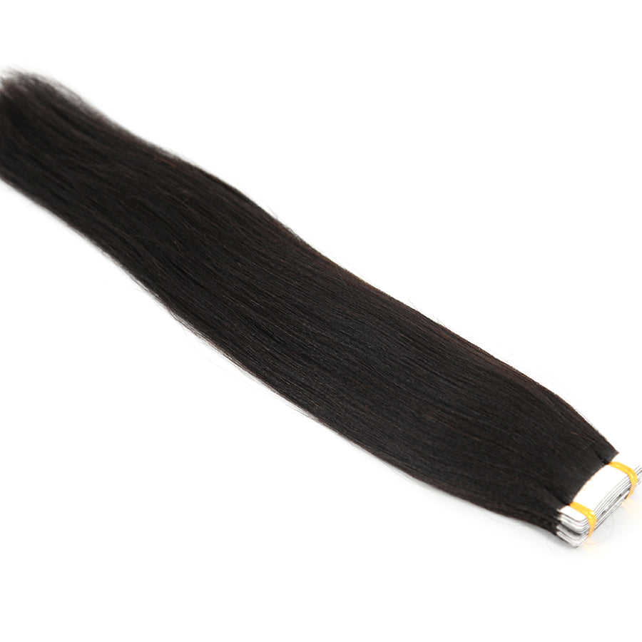 yaki straight tape in hair