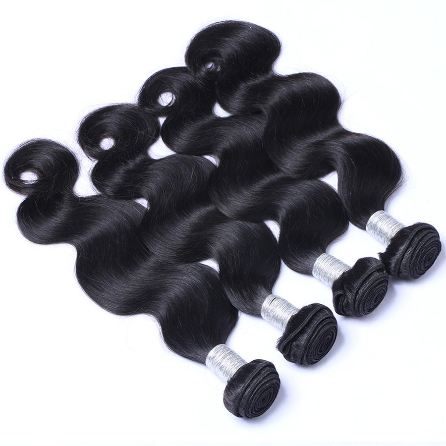 Body wave human hair weaves