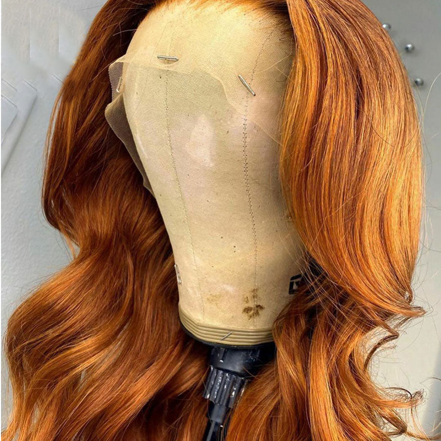 ginger human hair wig