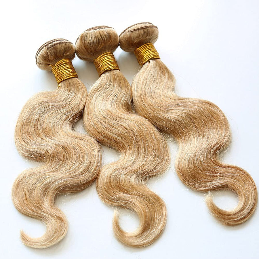 honey blonde human hair bundles