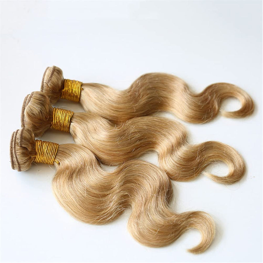 honey blonde human hair bundles